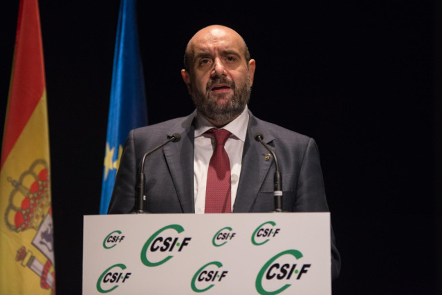 Archivo - El presidente de Central Sindical Independiente y de Funcionarios (CSIF), Miguel Borra