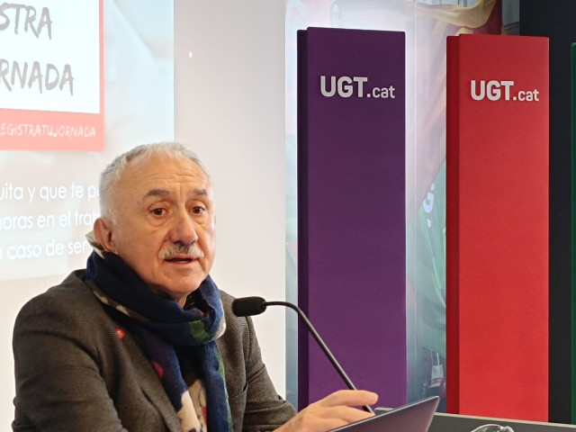El secretario general de UGT, Pepe Álvarez