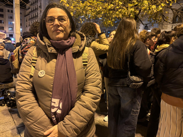 La portavoz de la Coordinadora de Organizaciones Feministas de Zaragoza, Sonia García.
