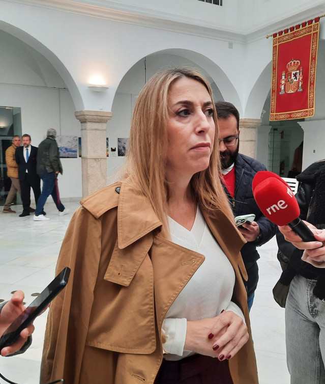 La presidenta de la Junta de Extremadura, María Guardiola, en una foto de archivo