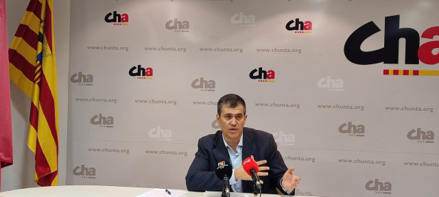 Joaquín Palacín, diputado de CHA en las Cortes de Aragón.