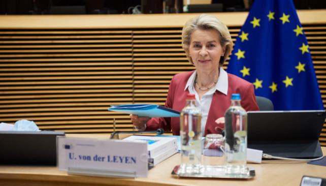 EuropaPress 4119136 handout 01 december 2021 belgium brussels ursula von der leyen president of