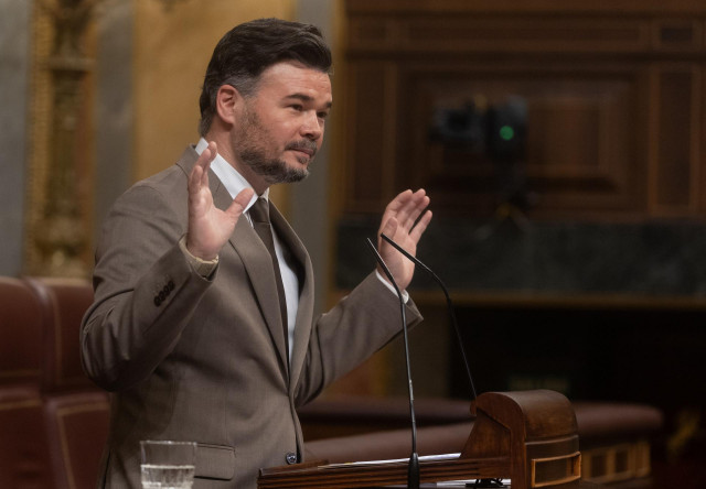 El portavoz de ERC en el Congreso, Gabriel Rufián.