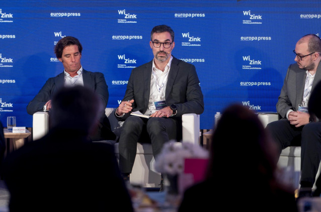 El responsable de CPD4Green de Iberdrola, Sergio Platón,durante un encuentro informativo organizado por Europa Press y WiZink, bajo el título: 'Inversión estratégica: la energía verde clave para los data centers'.