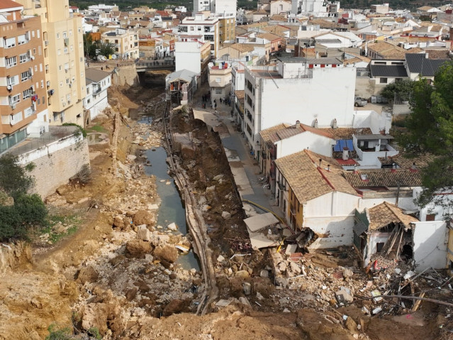Localidad de Chiva (Valencia) tras el paso de la DANA de octubre de 2024.