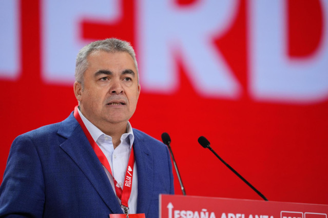 El secretario de Organización del PSOE, Santos Cerdán, presenta el balance de gestión de la Ejecutiva en el 41 Congreso Federal del PSOE