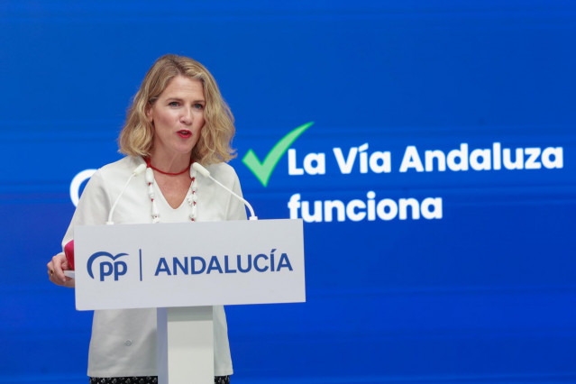 Archivo - La vicesecretaria de Política Municipal del PP de Andalucía, Ana Mestre, en una imagen de archivo
