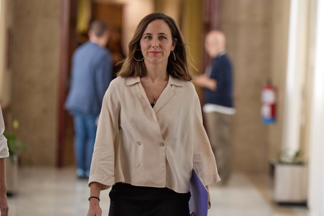 Archivo - La secretaria general de Podemos, Ione Belarra, llega a la Junta de Portavoces en el Congreso de los Diputados, a 22 de octubre de 2024, en Madrid (España).