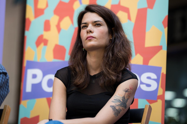 Archivo - La portavoz de Podemos, Isa Serra, participa en un acto de campaña, a 3 de junio de 2024, en Madrid (España). Este encuentro se enmarca dentro de los mítines de campaña electoral de cara a los comicios europeos que se celebrarán el próximo 9 de