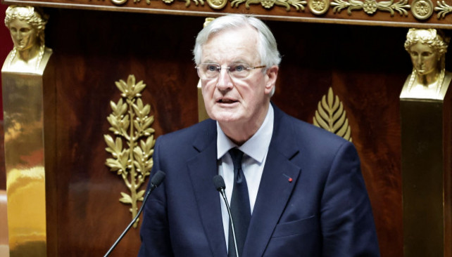 EuropaPress 6381889 02 december 2024 france paris french prime minister michel barnier delivers