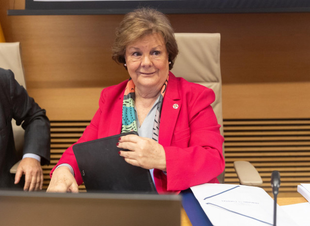 La presidenta del Tribunal de Cuentas, Enriqueta Chicano, durante su comparecencia en la Comisión Mixta para las Relaciones con el Tribunal de Cuentas, en el Congreso de los Diputados, a 3 de diciembre de 2024, en Madrid (España)