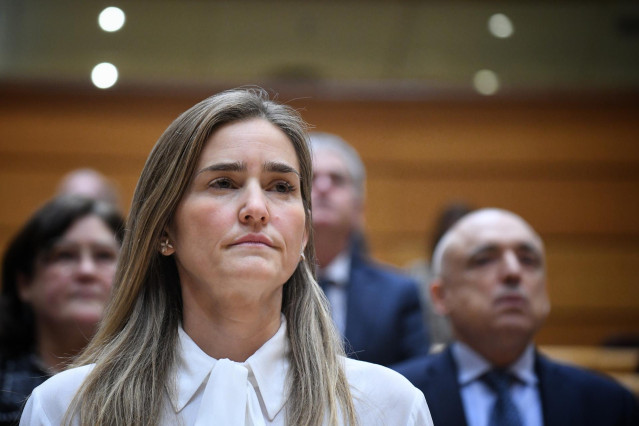La vicepresidenta tercera y ministra para la Transición Ecológica y el Reto Demográfico, Sara Aagesen, durante una sesión de control al Gobierno en el Senado, a 3 de diciembre de 2024, en Madrid (España).