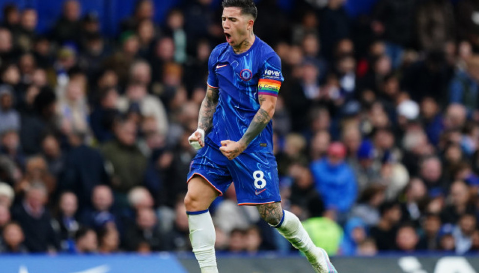 EuropaPress 6378737 01 december 2024 united kingdom london chelseas enzo fernandez celebrates