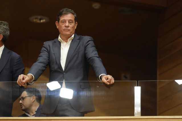 Archivo - El diputado del PSOE, Xosé Ramón Gómez Besteiro, anuncia su candidatura a las primarias del PSdeG para elegir el candidato a la Xunta, a 9 de octubre de 2023, en Santiago de Compostela, A Coruña, Galicia (España). El socialista José Ramón Gómez