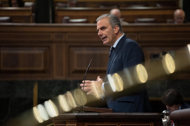 El diputado de Vox Javier Ortega Smith, en el Congreso de los Diputados, a 19 de noviembre de 2024, en Madrid (España).