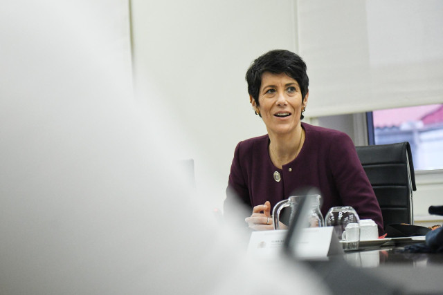 La ministra de Inclusión, Seguridad Social y Migraciones, Elma Saiz.
