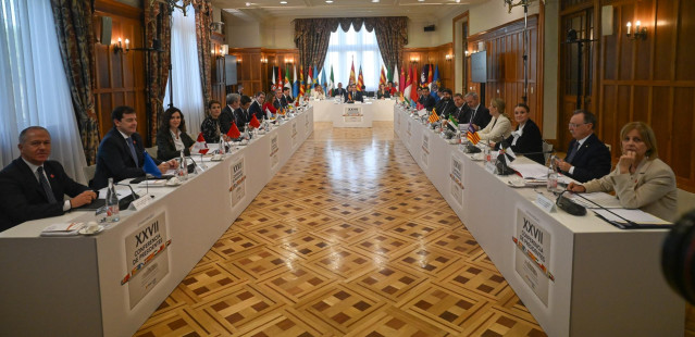 Celebración de la XXVII Conferencia de Presidentes, en el Palacio de la Magdalena, a 13 de diciembre de 2024, en Santander, Cantabria (España). La conferencia se celebra tras más de dos años sin convocarse, en una cita en la que el foco está puesto en la