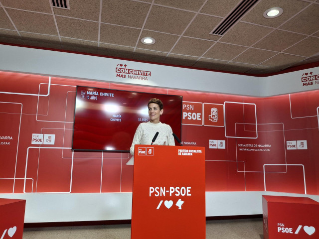 La secretaria general del PSN, María Chivite.
