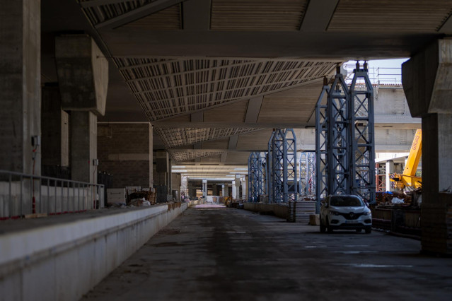 Archivo - Obras en la estación de la Sagrera, a 28 de agosto de 2024, en Barcelona