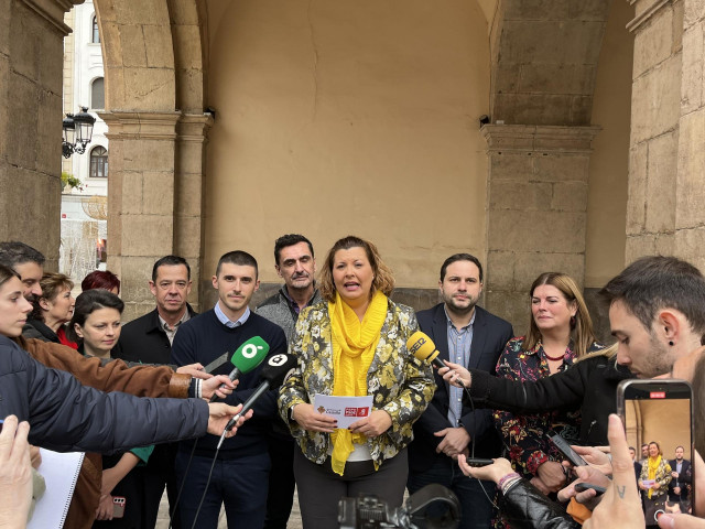 Comparecencia de miembros de grupo socialista