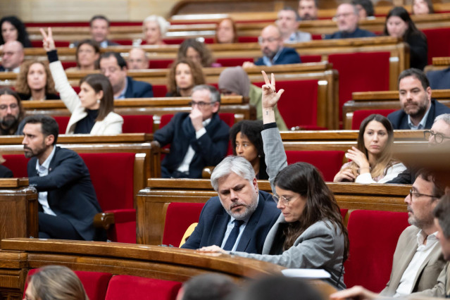 Votaciones en el pleno del Parlament
