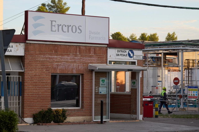 Archivo - Fachada de la sede de Ercros, a 11 de octubre de 2024, en Aranjuez, Madrid (España). El Consejo de Ministros ha autorizado 