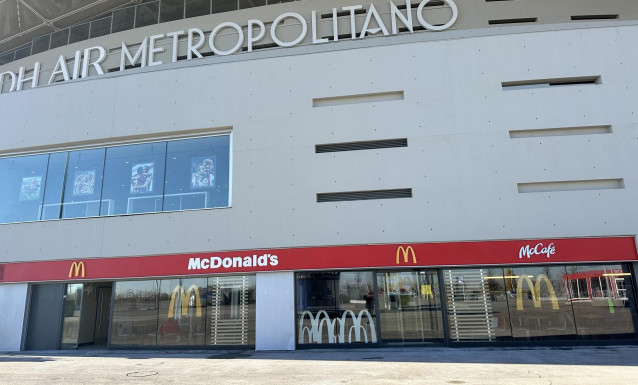 Restaurante de McDonald's en el estadio del Atlético de Madrid