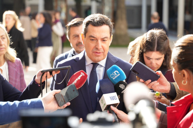 El presidente de la Junta de Andalucía, Juanma Moreno, en una imagen de archivo.