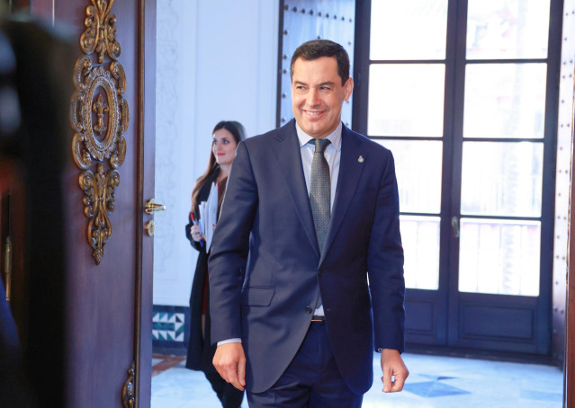 El presidente de la Junta de Andalucía, Juanma Moreno