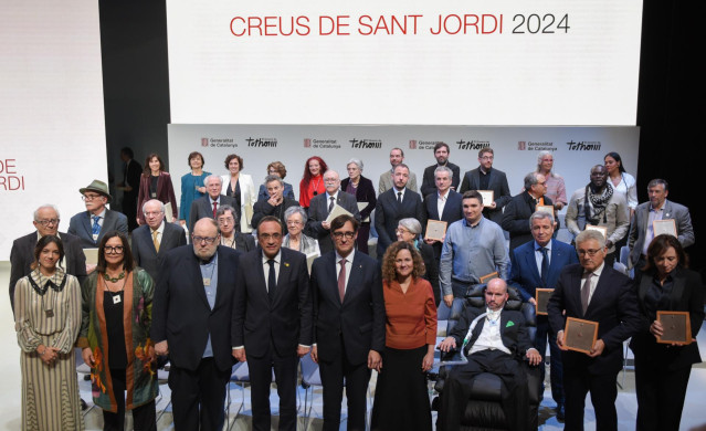 Illa en la entrega de las Creus de Sant Jordi el 23 de diciembre