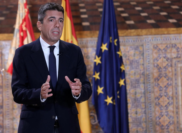 El presidente de la Generalitat, Carlos Mazón, en su discurso de Fin de Año
