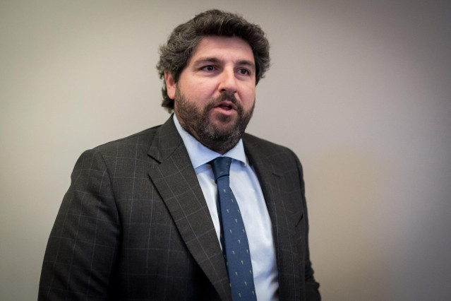 El presidente de la Región de Murcia, Fernando López Miras, del PP