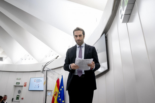 El ministro de Economía, Comercio y Empresa, Carlos Cuerpo