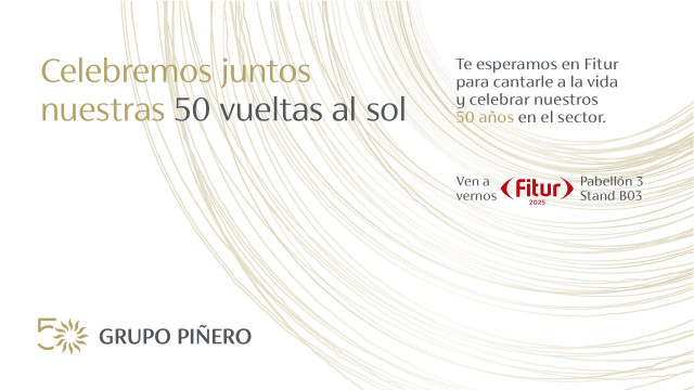 Grupo Piñero celebrará su 50 aniversario en Fitur 2025 y presentará con las novedades de su alianza con Hyatt.