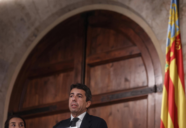 El 'president' Carlos Mazón comparece en rueda de prensa