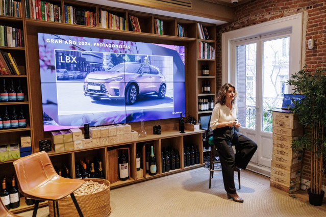 La Directora de Lexus España, Mar Pieltain, interviene durante el encuentro con medios de comunicación para hablar y mostrar los resultados y estimaciones de venta de 2024 y 2025, a 10 de enero de 2025, en Madrid (España).