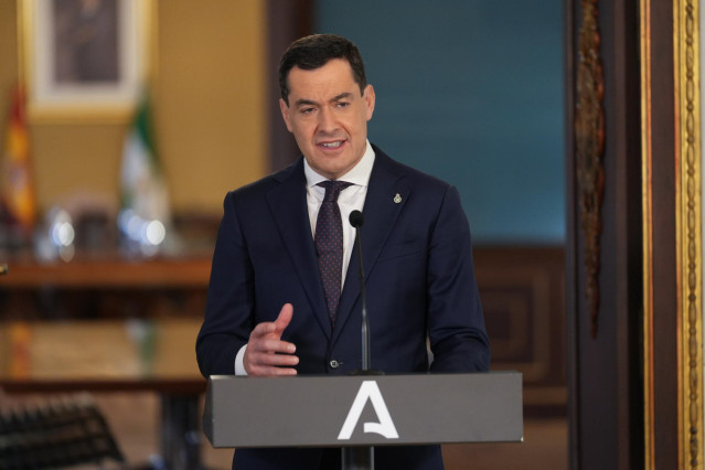 Archivo - El presidente de la Junta de Andalucía, Juanma Moreno