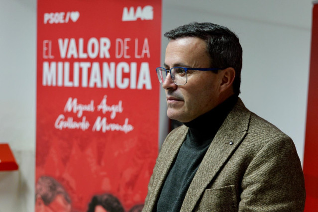 El candidato a la Secretaría General del PSOE de Extremadura, Miguel Ángel Gallardo
