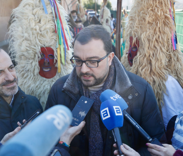 El presidente del Principado de Asturias, Adrián Barbón, el 12 de enero de 2025.