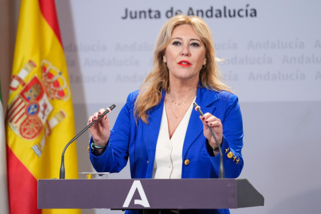 La consejera de Economía, Hacienda y Fondos Europeos y portavoz del Gobierno, Carolina España, en una imagen de archivo