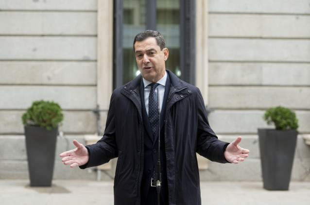 Archivo - El presidente de la Junta de Andalucía, Juanma Moreno, en una imagen de archivo.