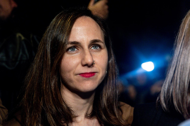 La secretaria general de Podemos, Ione Belarra, a su llegada a la presentación del libro ‘Algo habremos hecho’, en la Taberna Garibaldi, a 10 de enero de 2025, en Madrid (España).