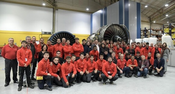 Alumnos de Iberia Mantenimiento.