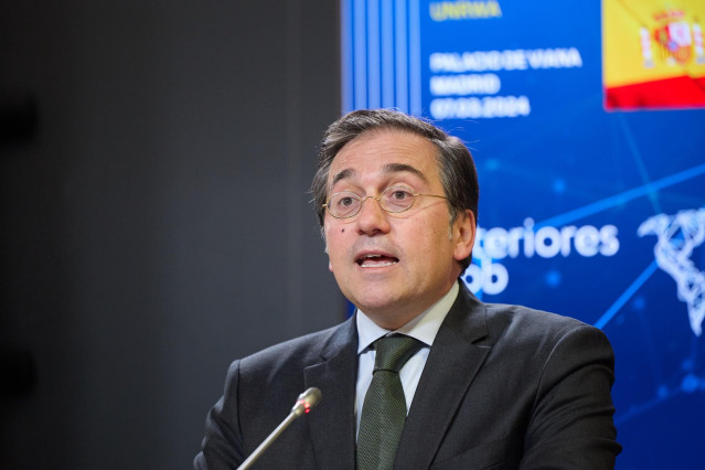 Archivo - El ministro de Asuntos Exteriores, Unión Europea y Cooperación, José Manuel Albares