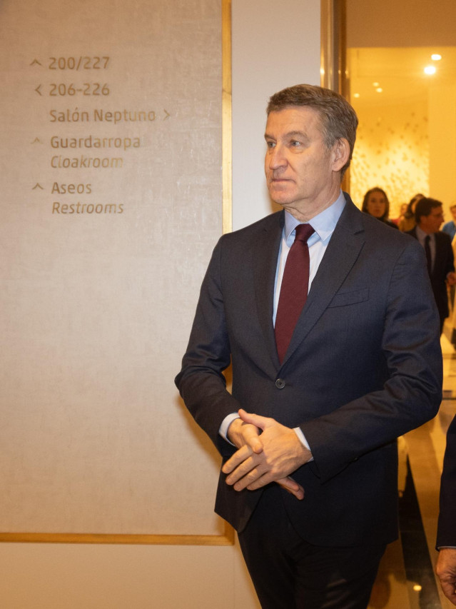 El presidente del Partido Popular, Alberto Núñez Feijóo