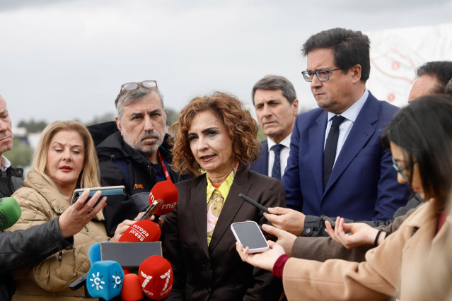 La vicepresidenta primera del Gobierno y ministra de Hacienda, María Jesús Montero, este viernes en Málaga.