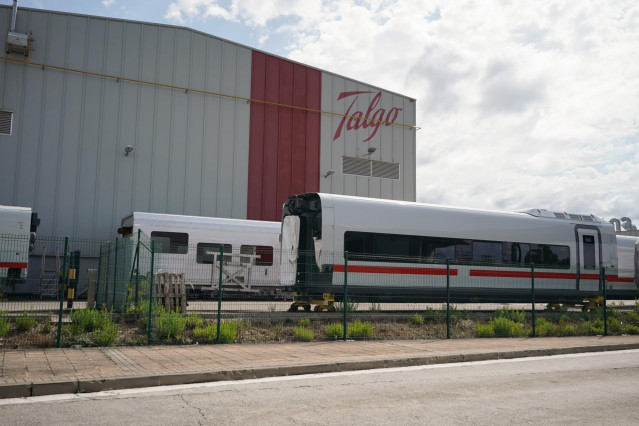 Archivo - Fachada de la planta de Talgo, a 29 de agosto de 2024, en Rivabellosa, Álava