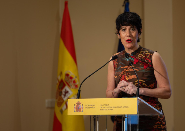 La ministra de Inclusión, Seguridad Social y Migraciones, Elma Saiz.