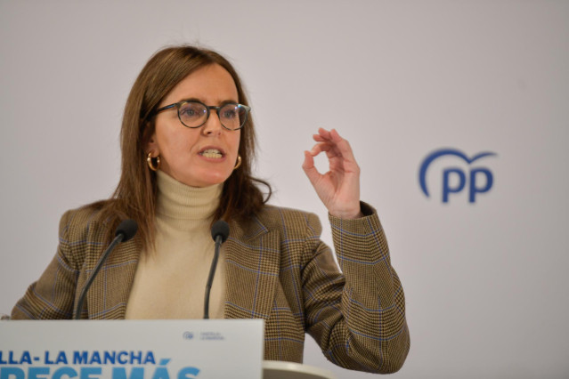 La vicesecretaria de Organización del Partido Popular, Carmen Fúnez, durante la Interparlamentaria celebrada por el PP de Castilla-La Mancha en Ciudad Real.
