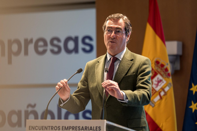 Archivo - El presidente de la CEOE, Antonio Garamendi
